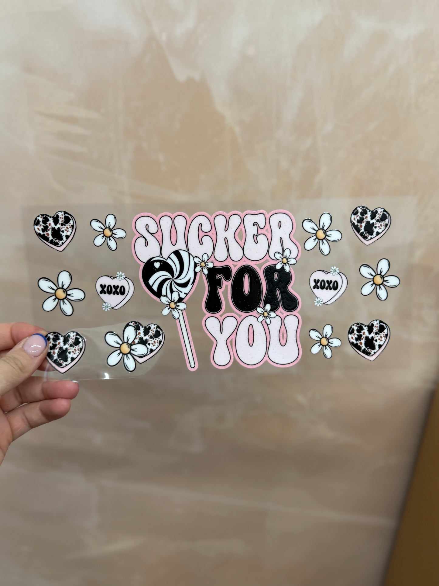 16oz Glass Tumbler - Sucker For U