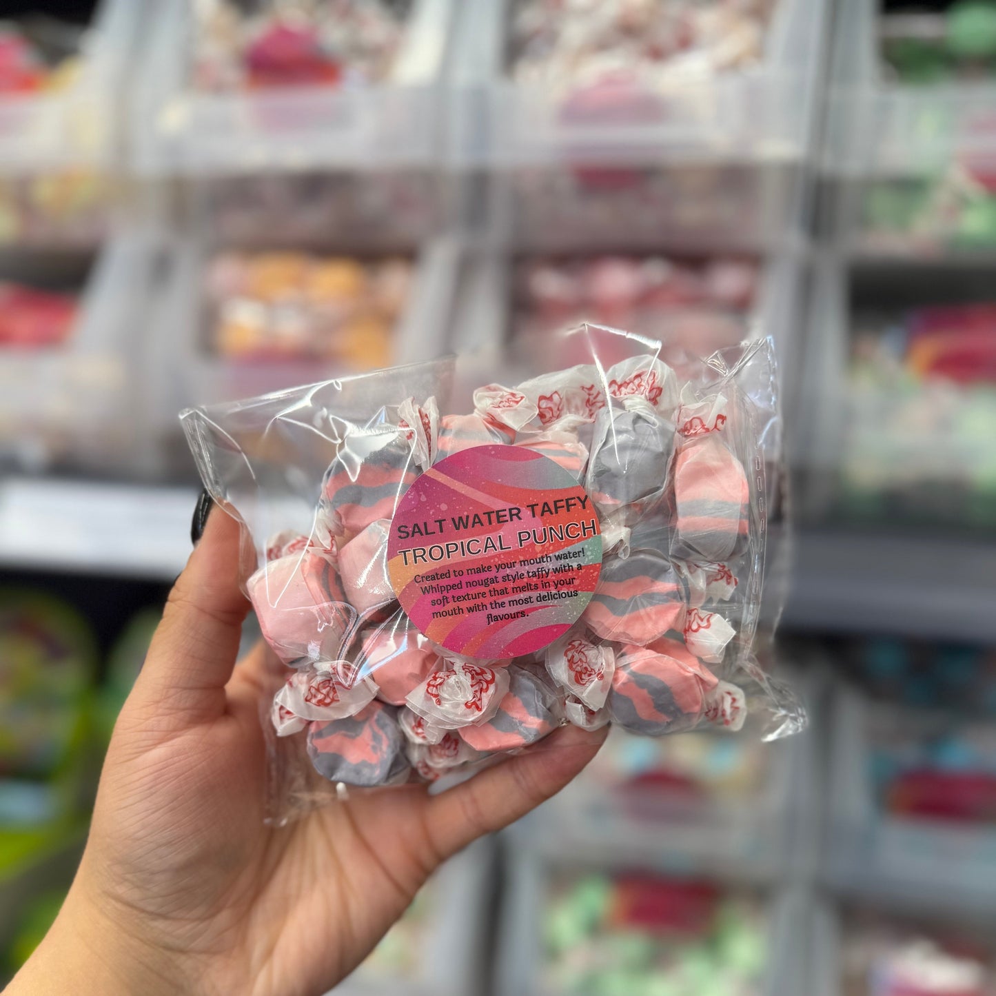 Salt Water Taffy Chews - Tropical Punch 100g Pouch