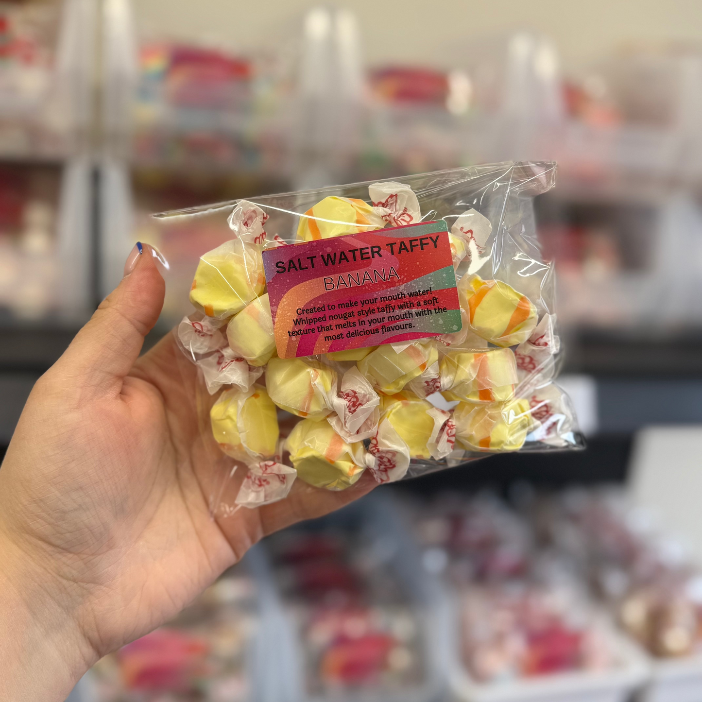 Salt Water Taffy Chews - Banana 100g Pouch
