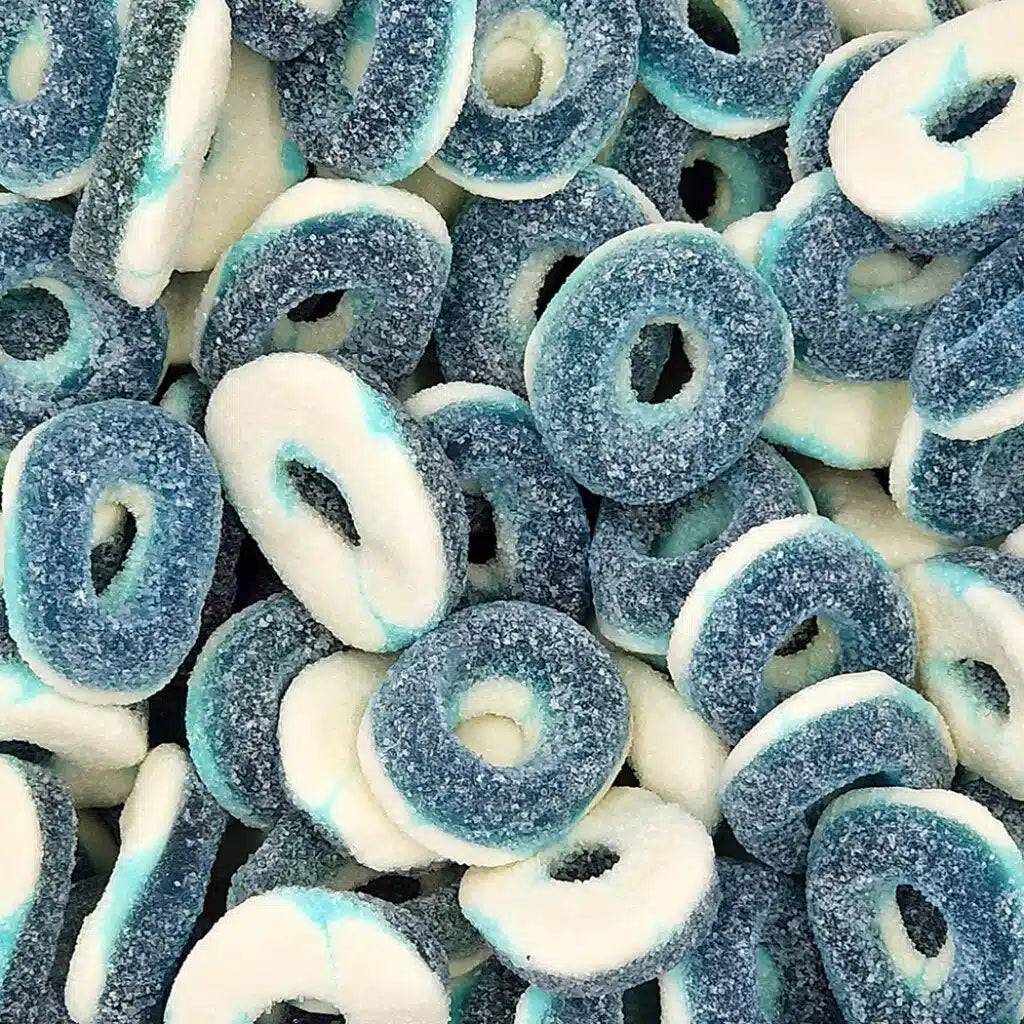 Fizzy Blue Raspberry Rings