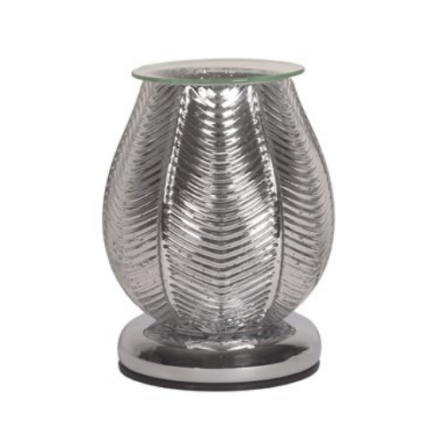 Electric Wax Burner | Silver Ribbed Lust