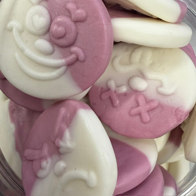 Foam Vanilla & Strawberry Smileys