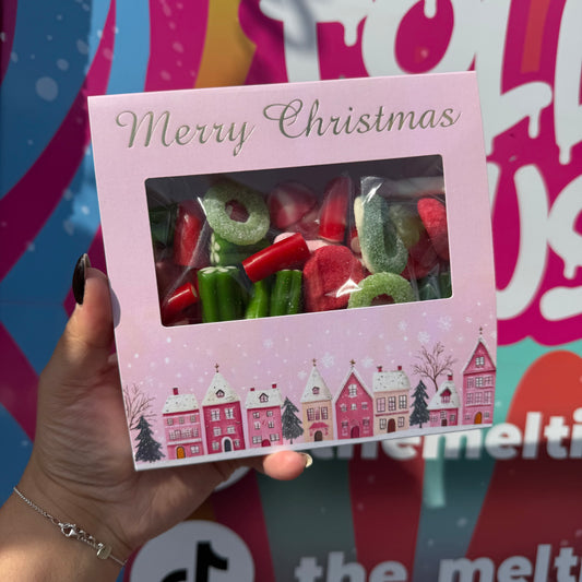 Square Pink Merry Christmas