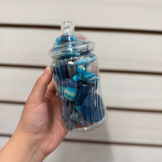 Blue Spiral Jar