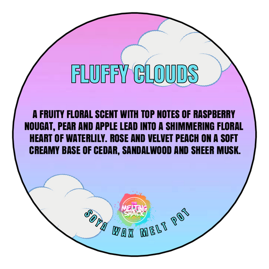 Wax Segment Clamshell - FLUFFY CLOUDS