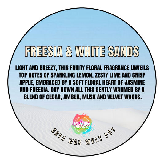 Wax Segment Clamshell - FREESIA & WHITE SANDS